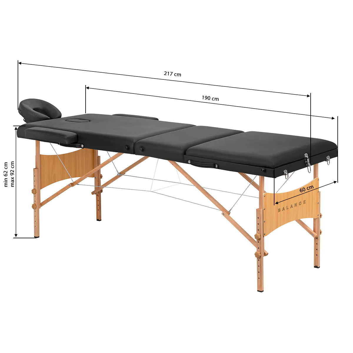 Table de massage pliante en bois BALANCE