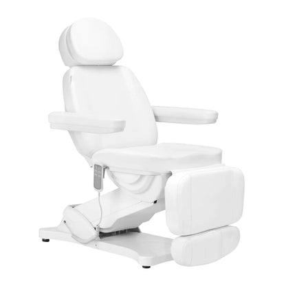 Elektryczny fotel kosmetyczny SILLON CLASSIC 3 silniki biały 