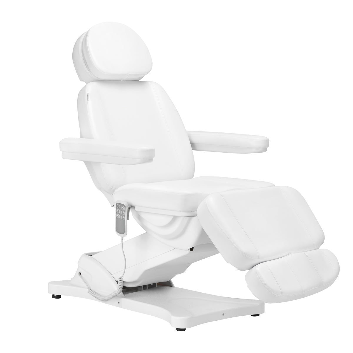 Elektryczny fotel kosmetyczny SILLON CLASSIC 3 silniki biały 