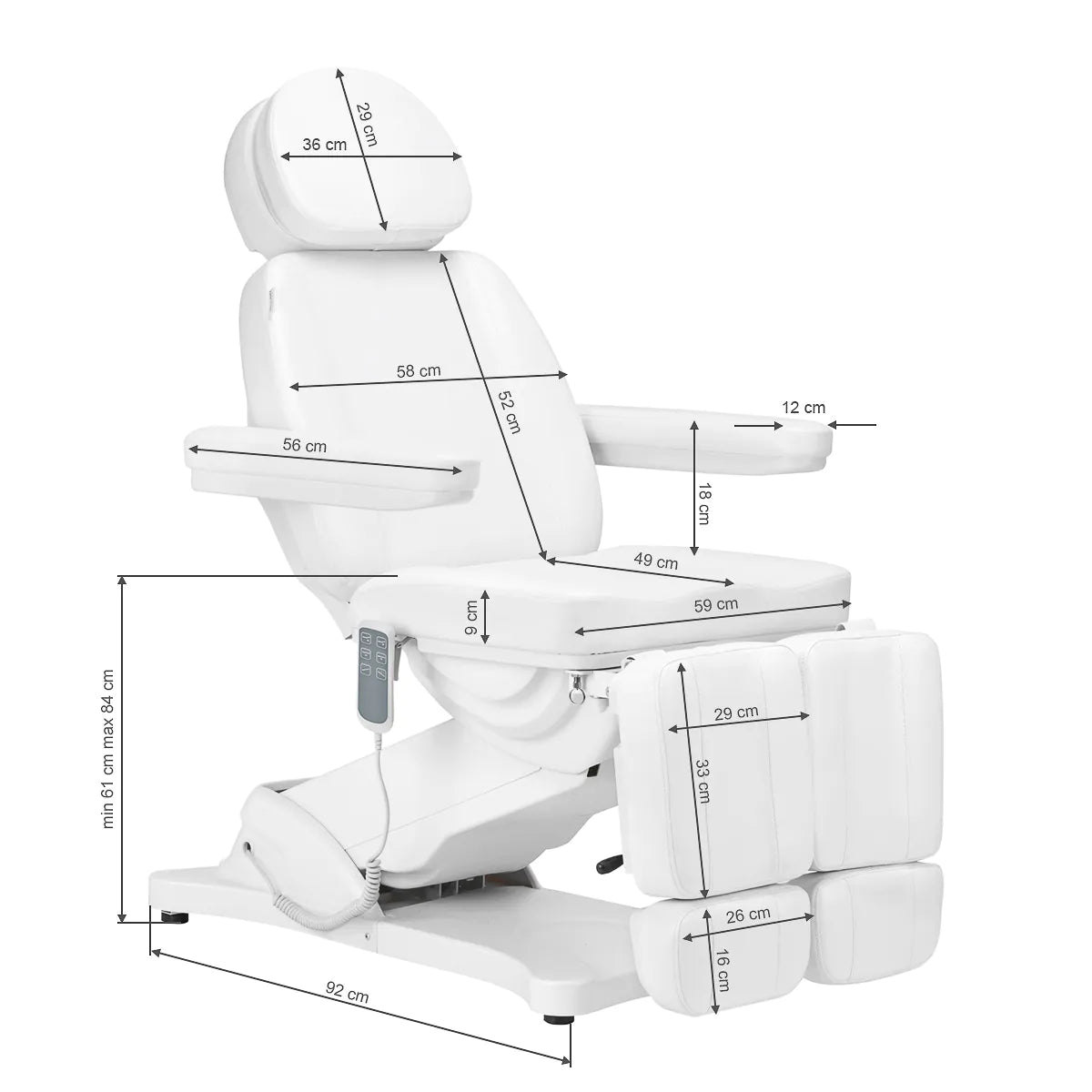 Sillon Classic 3-motor electric wheelchair