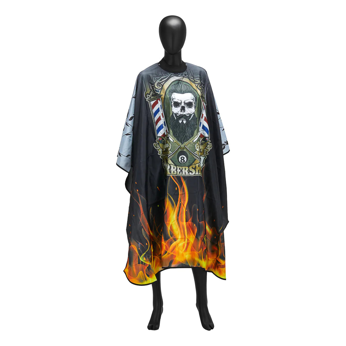 Barber cape with elastic band