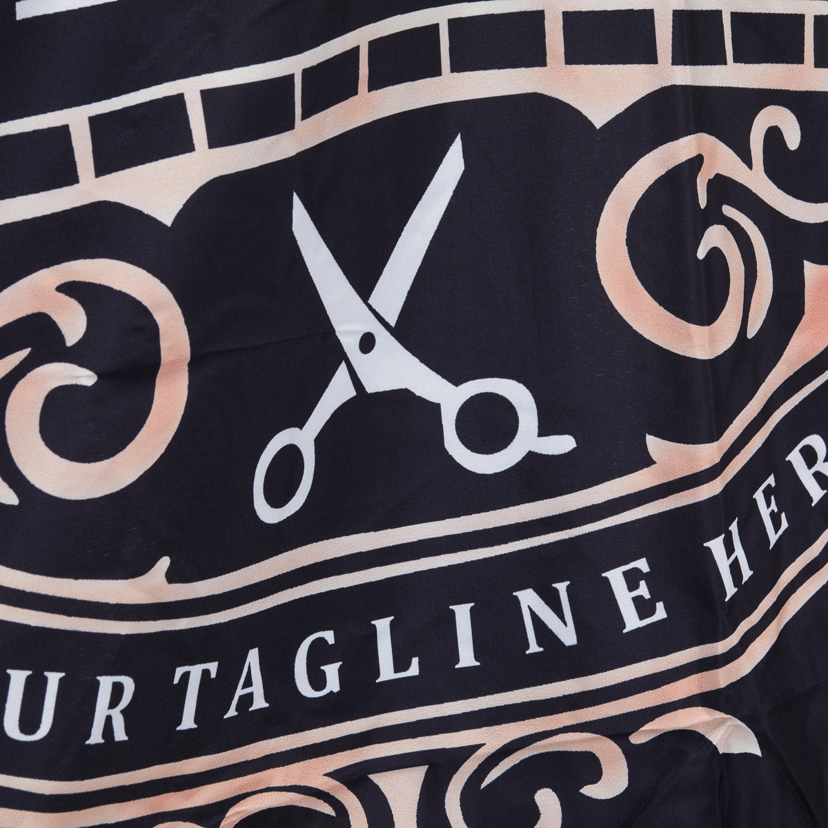 Cape de barbier avec bande élastique