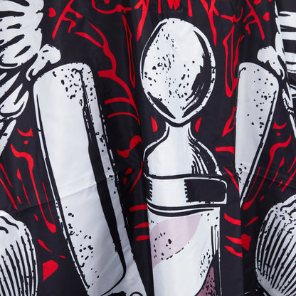 Barber cape with elastic band