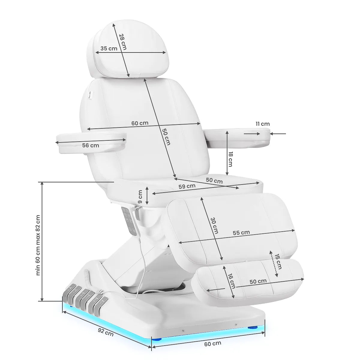 Fauteuil électrique SILLON Luxury 3 moteurs