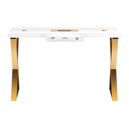 Manicure table with absorber