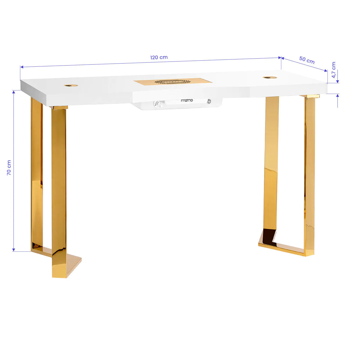 Table de manucure avec absorbeur
