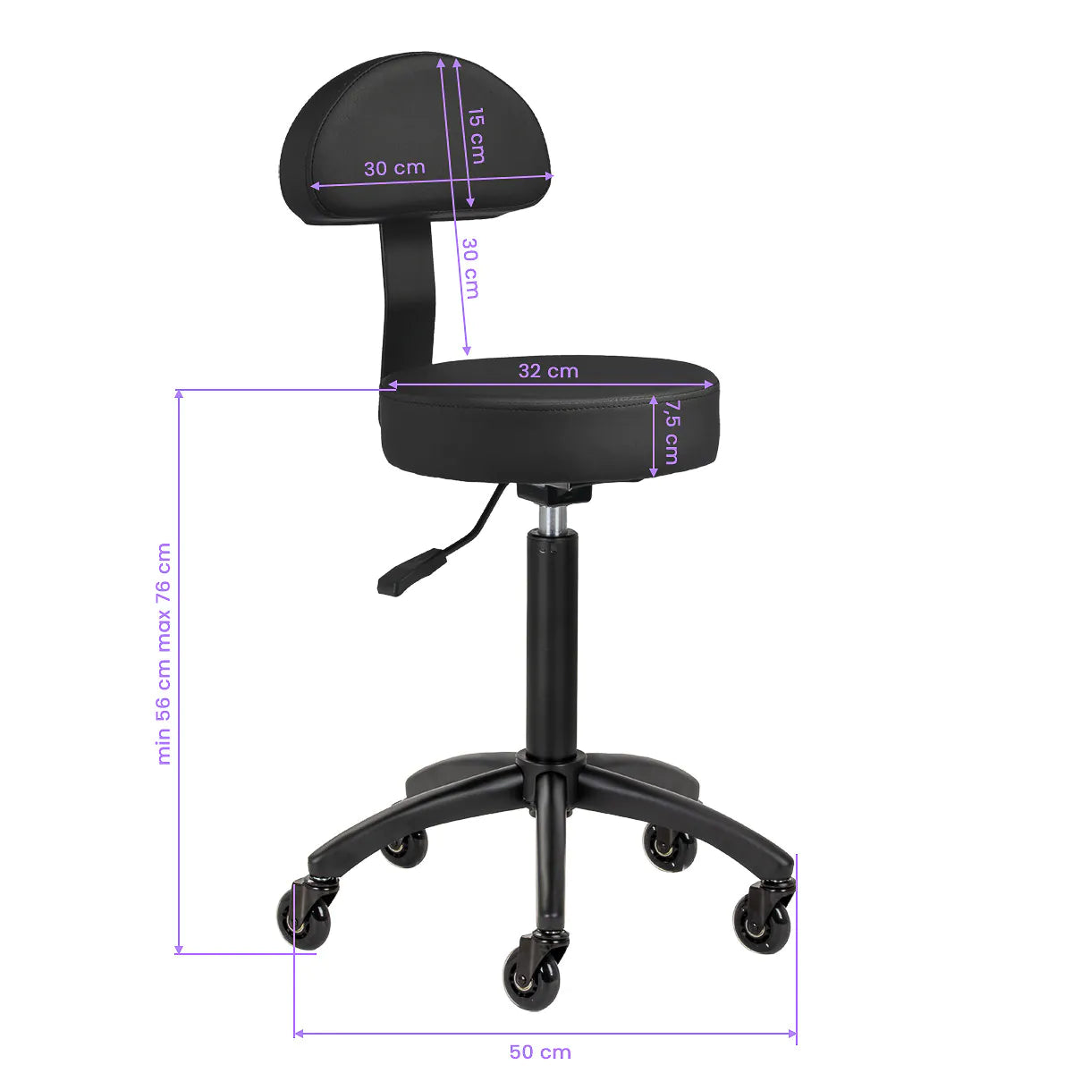 Tabouret de coiffure Gabbiano D026