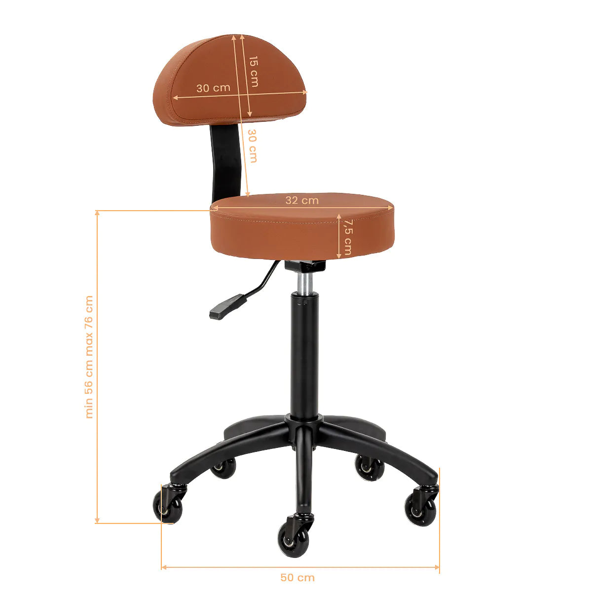Tabouret de coiffure Gabbiano D026