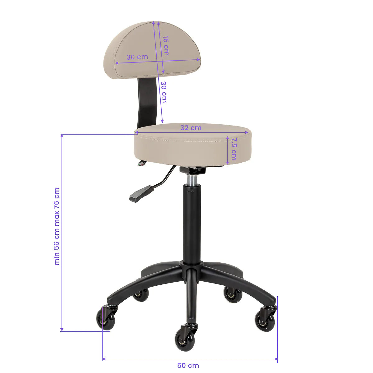 Tabouret de coiffure Gabbiano D026