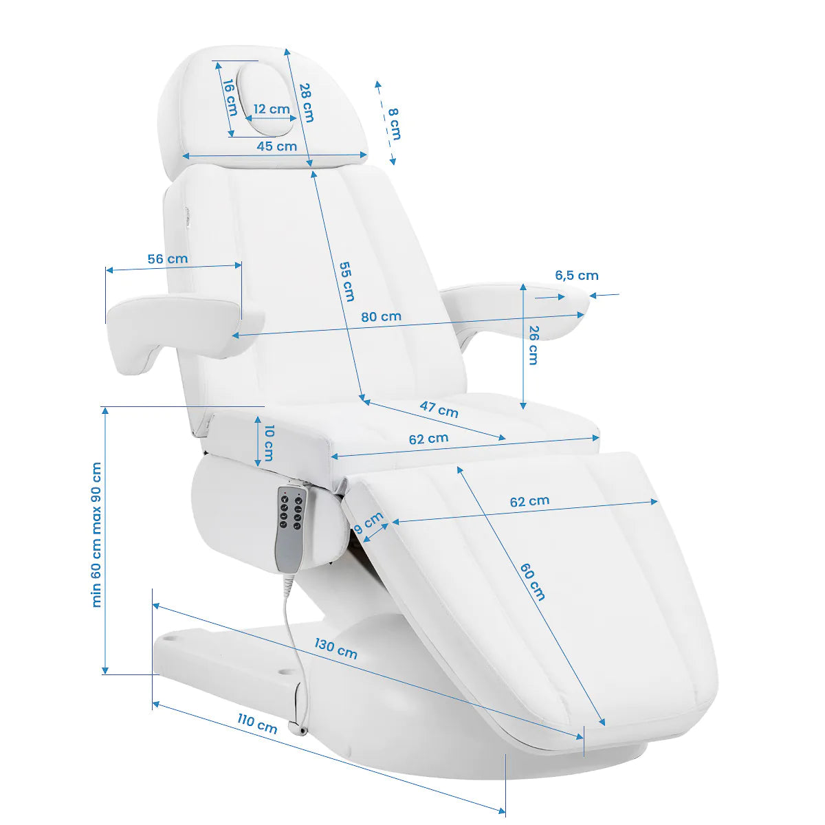 Azzurro Lux 4-motor electric wheelchair